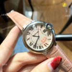 Pink Mother of Pearl Ballon Bleu de Cartier Copy Watches Lady 36mm